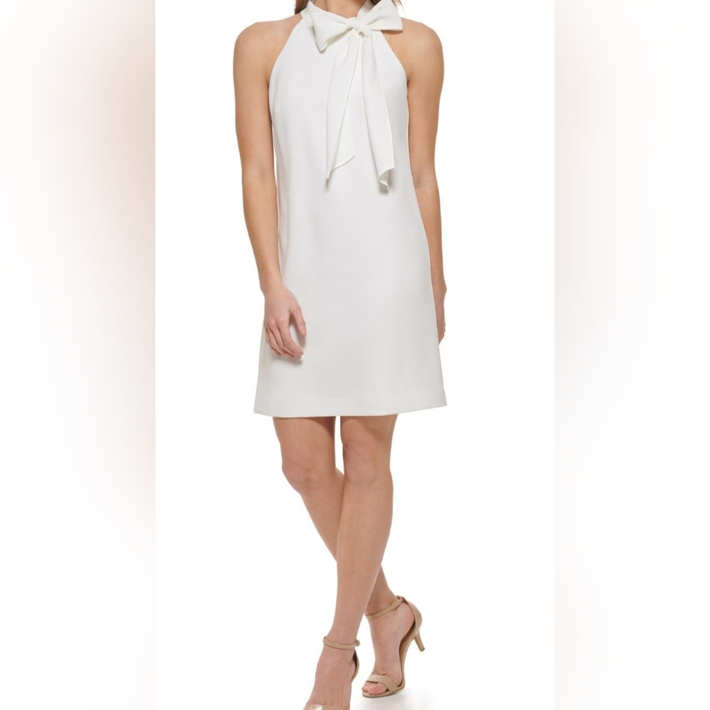 NWT! Vince Camuto White Halter Sundress